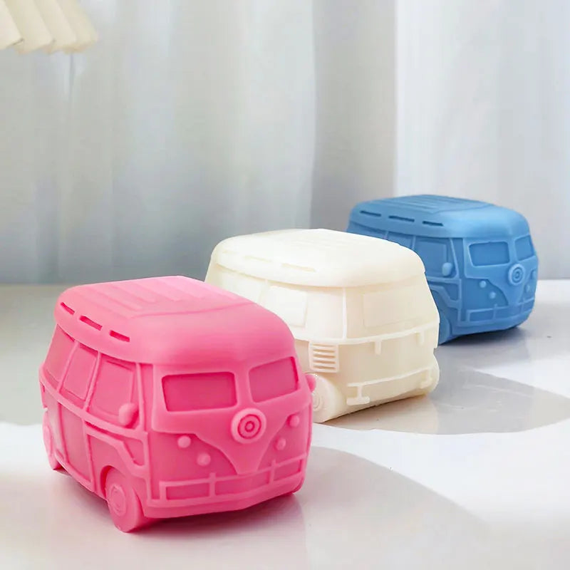 Retro Camper Van Silicone Candle Mould