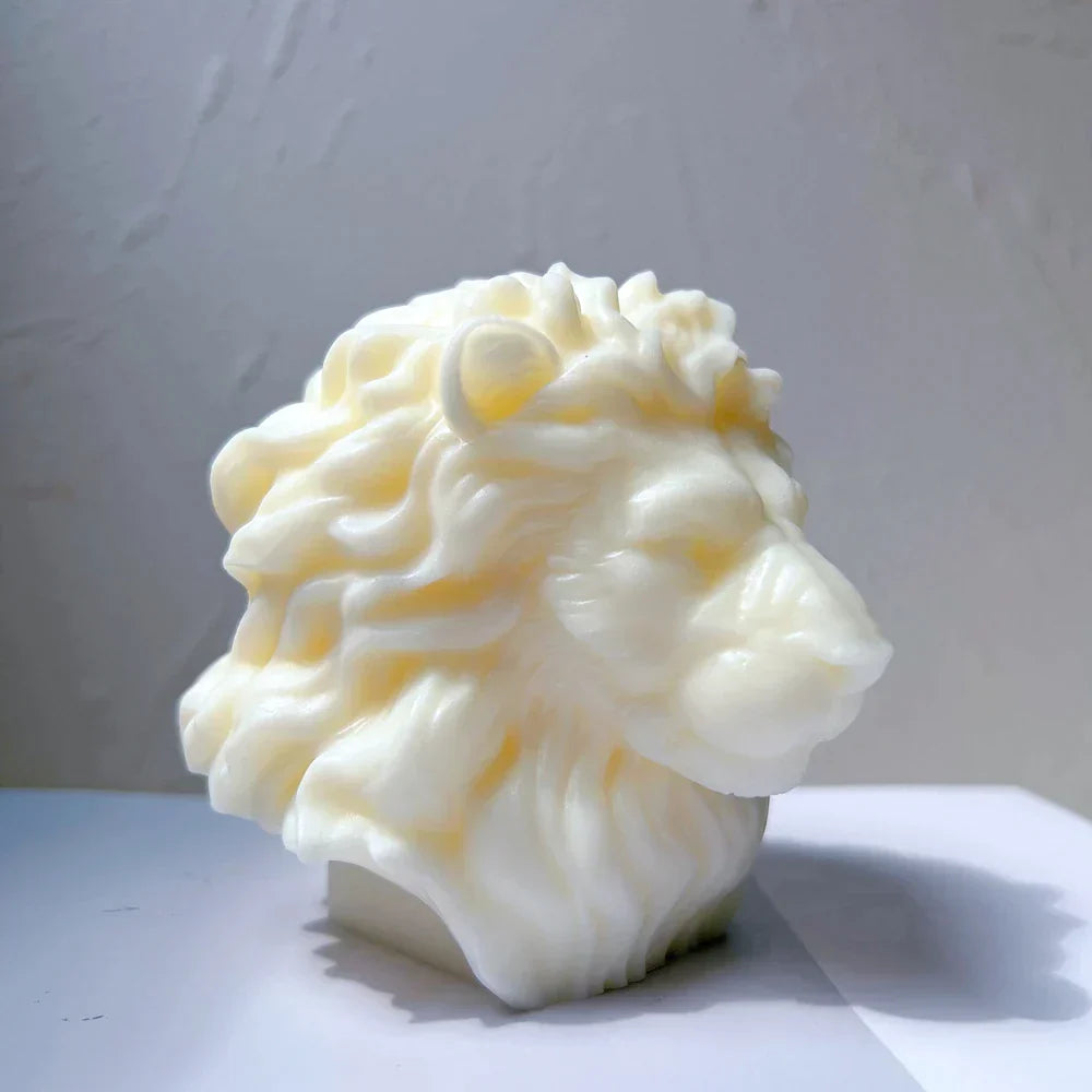 Lion Head Candle Mould Silicone