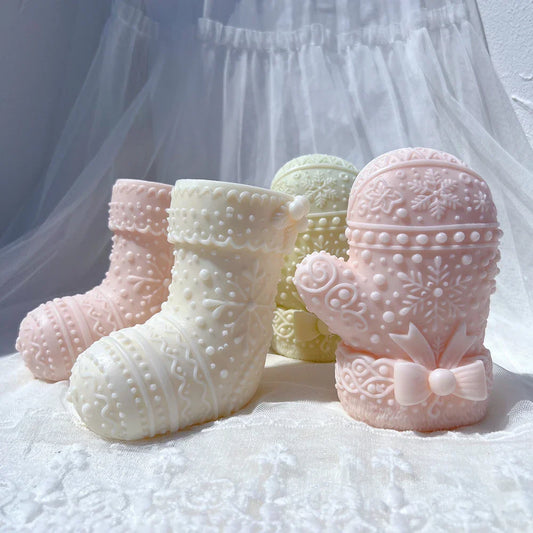 Gingerbread Christmas Stocking Candle Moulds