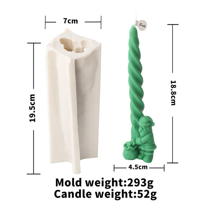 Festive Christmas candle Mould