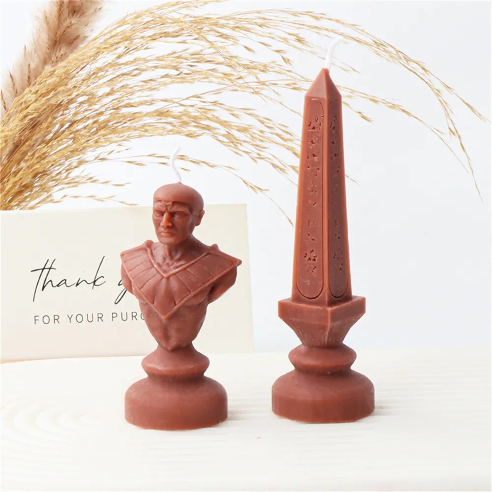 Ancient Greek Pharaoh Sacrificial Knight Candle Mould