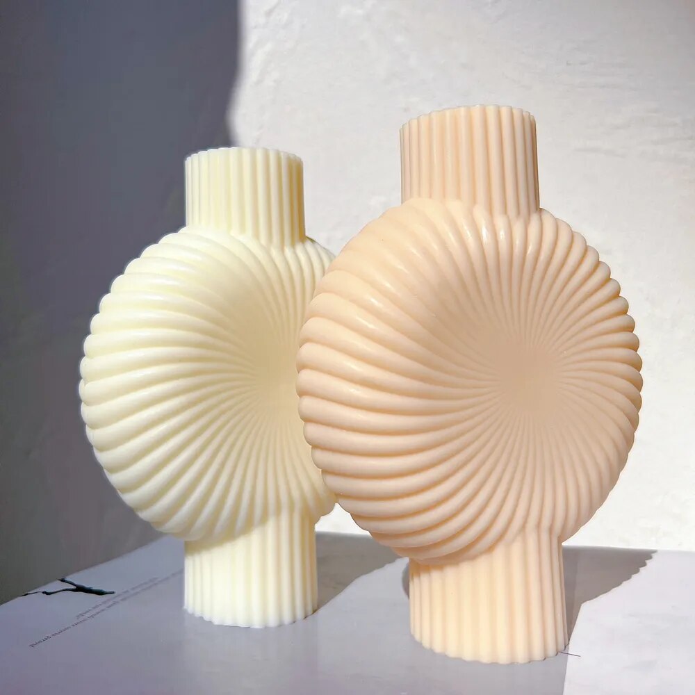 Swirl Vase Candle Mould