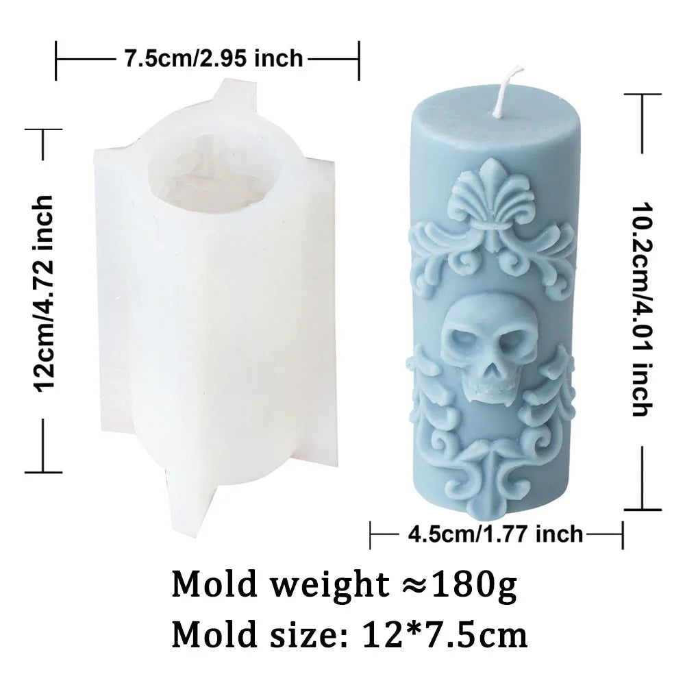DIY Skull Candle Mould for Halloween Decor
