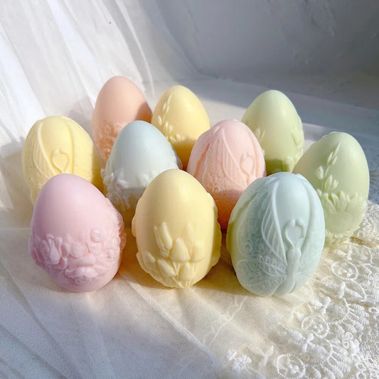 Floral Butterfly Egg Candle Mould