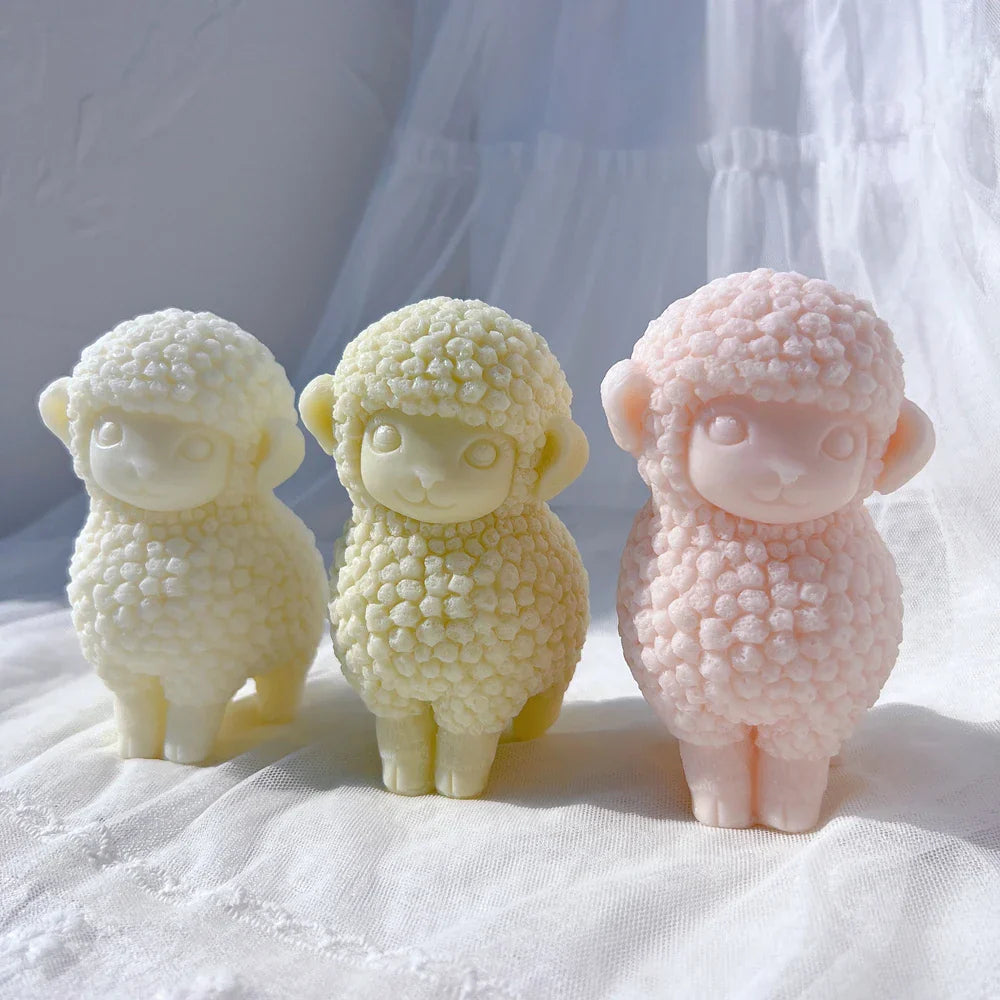 Cute Sheep Silicone Candle Mould