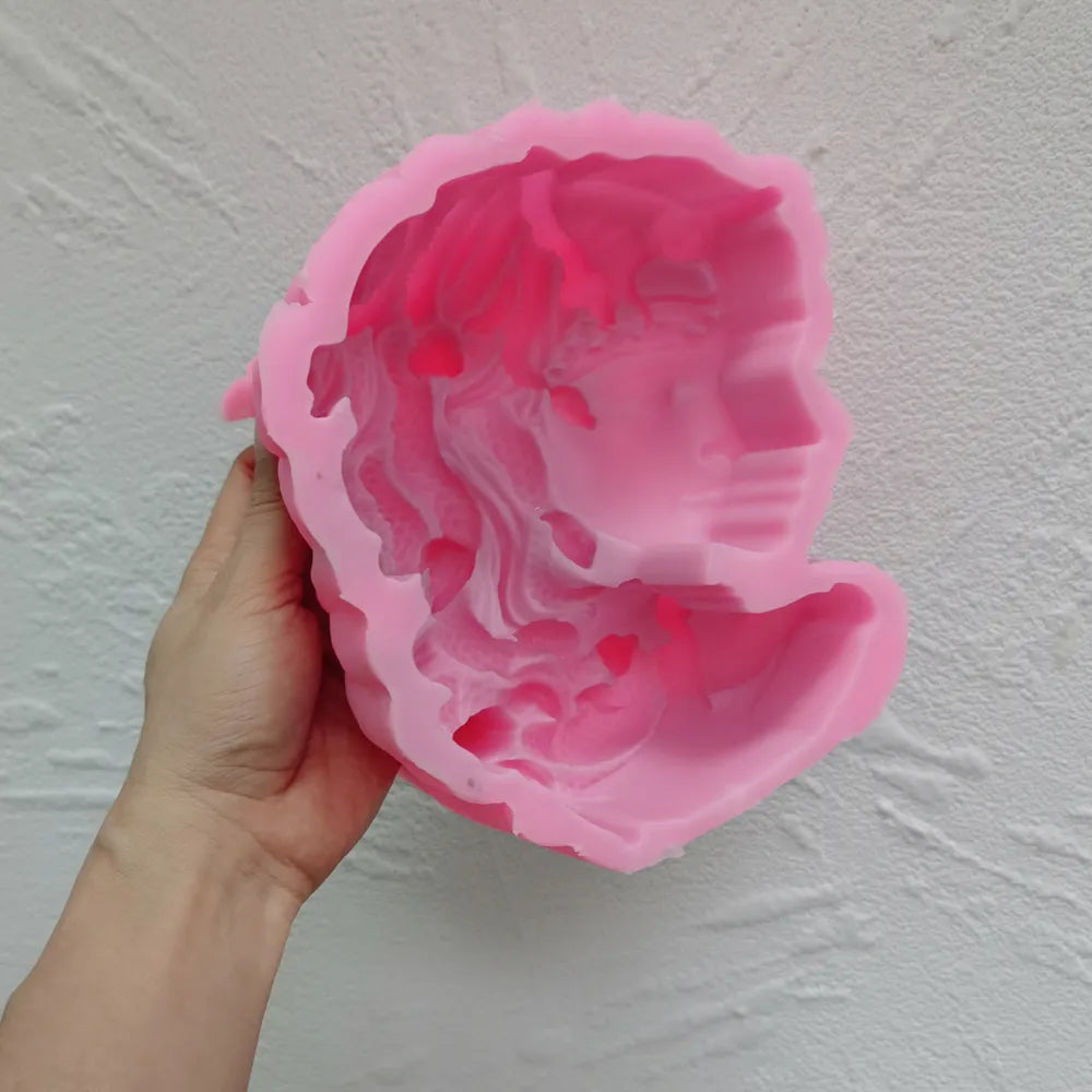 Snake Head Medusa Candle Silicone Mould
