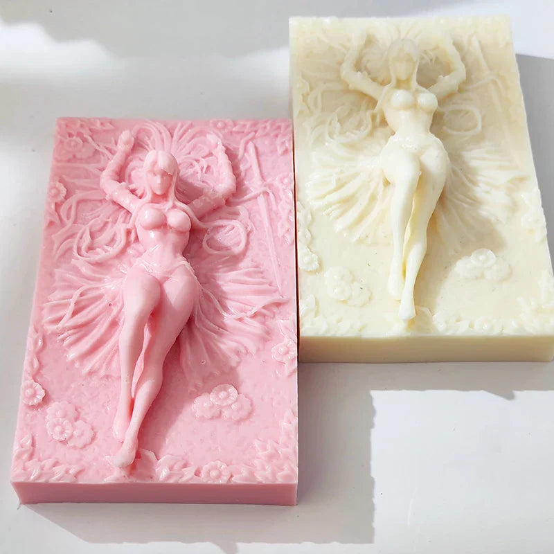 3D Sculpted Beauty Body Candle Silicone Mould