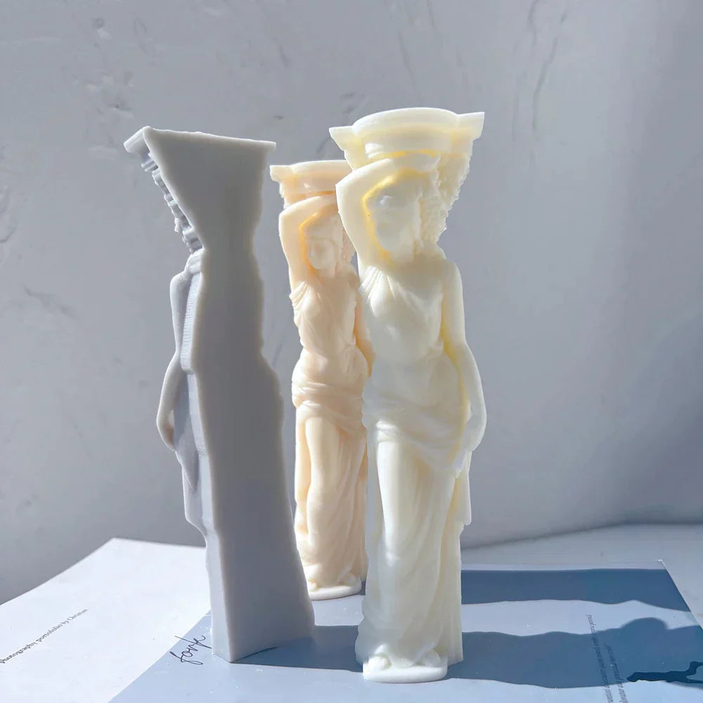 Caryatid Statue Candle Mould