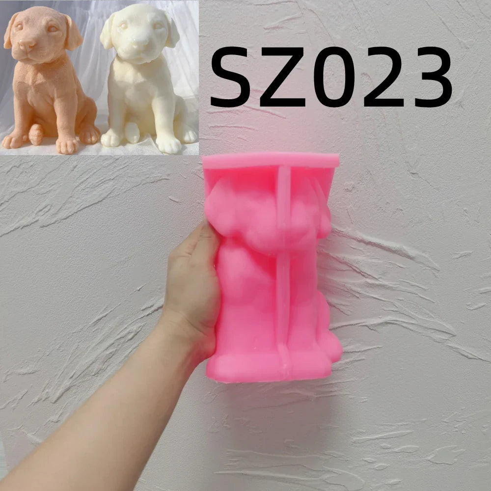 Dalmatian Puppy Dog Candle Mould
