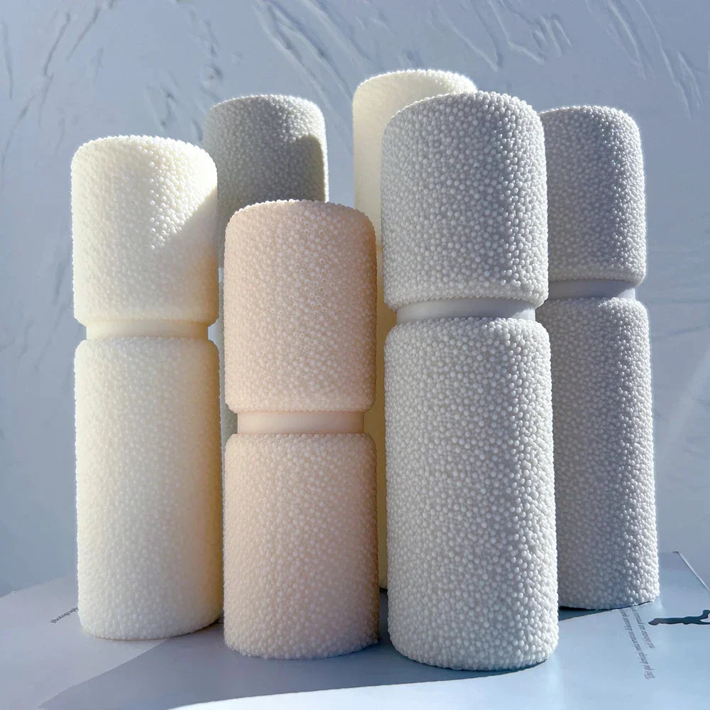 Cylindrical Tall Pillar Bubble Candle Mould