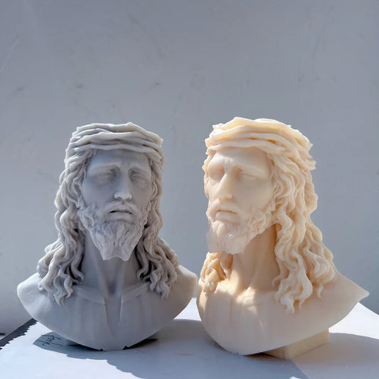Unique Bust Sculpture Jesus Statue Silicone Mould