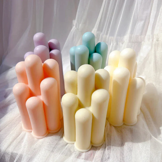 Geometric Irregular Pillar Cylinder Candle Mould