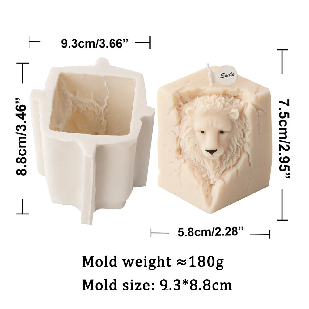Animal Portrait Candle Silicone Mould