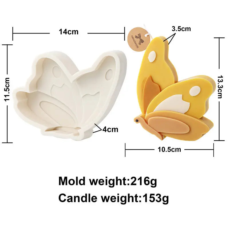 Unique Butterfly Candle Moulds Silicone