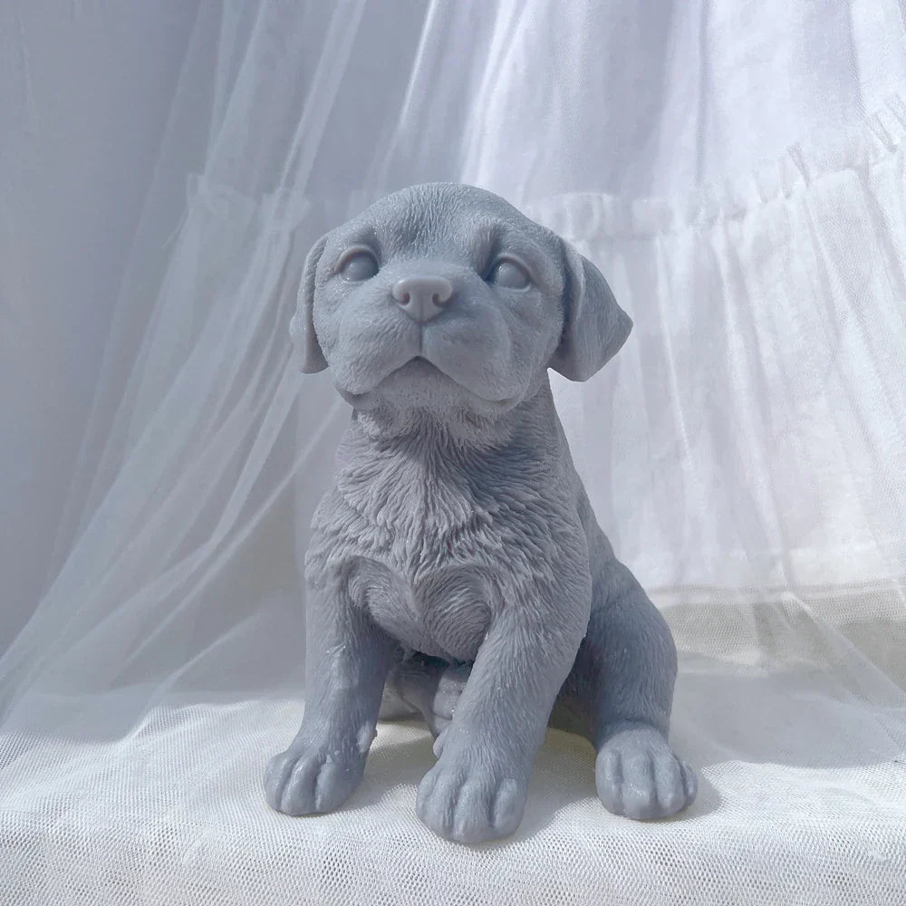 Labrador Puppy Dog Candle Mould