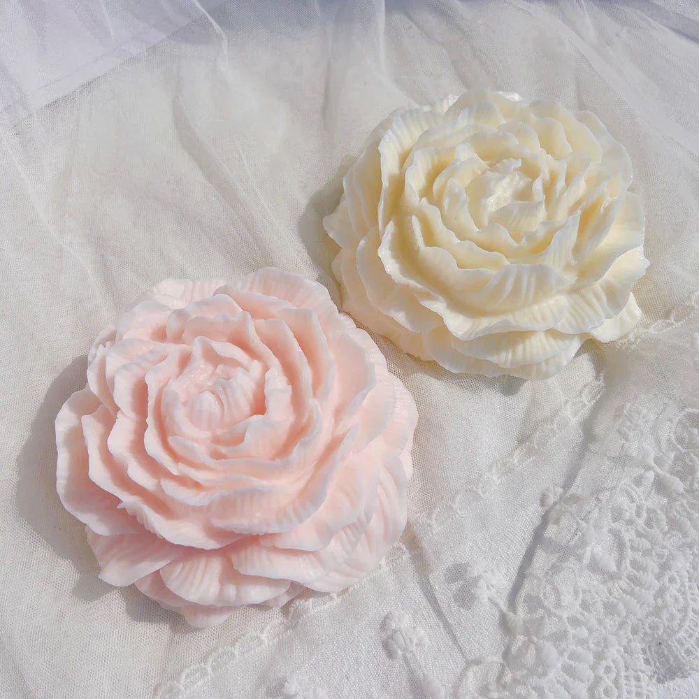 Big Peony Flower Silicone Candle Mould