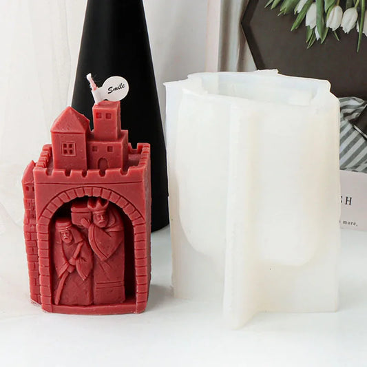 Vintage Castle Candle Silicone Mould