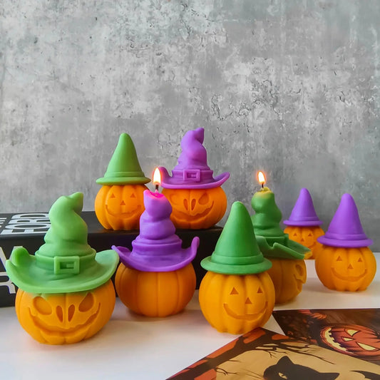 Halloween Witch Hat Pumpkin Silicone Mould