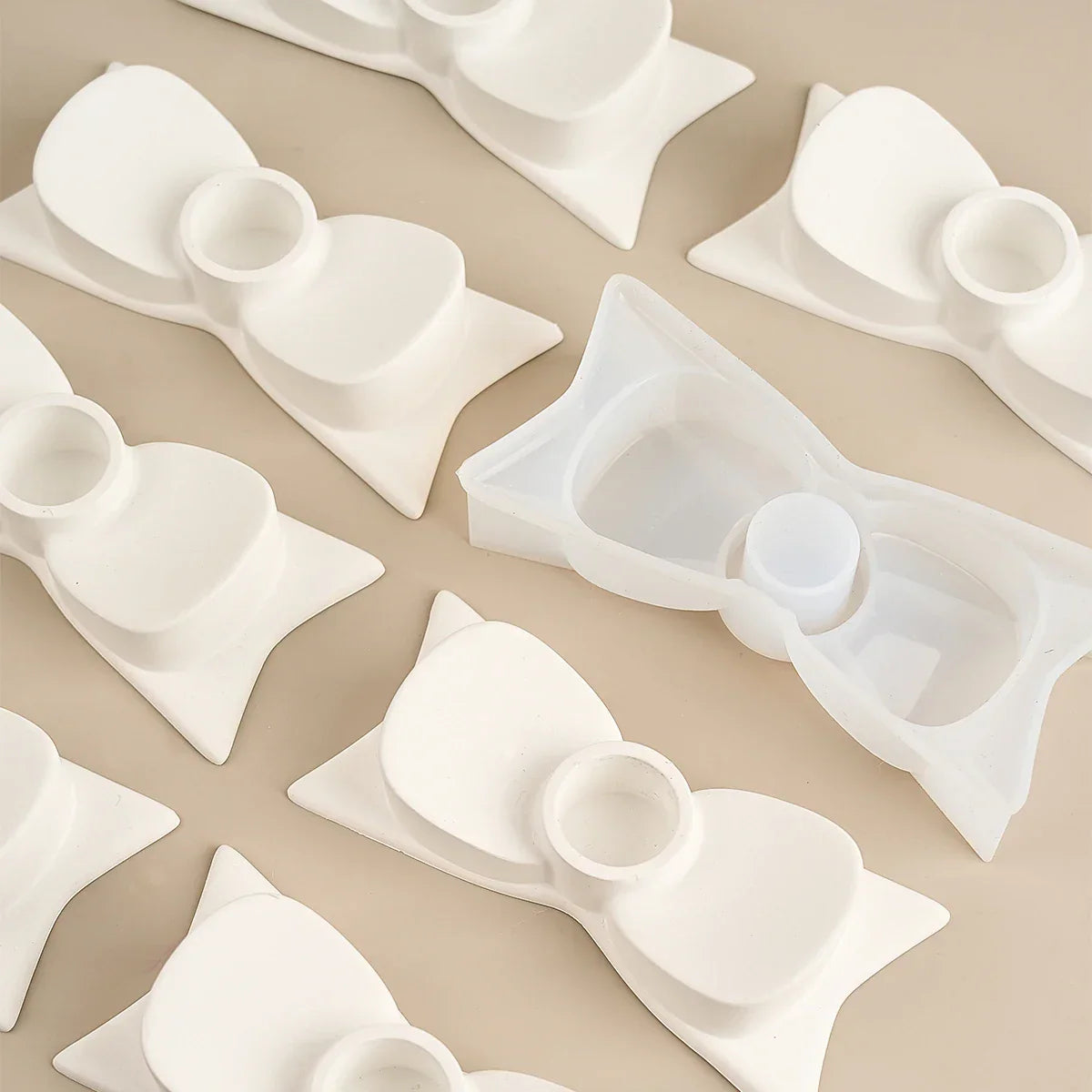 Bow Candle Holder Silicone Mould