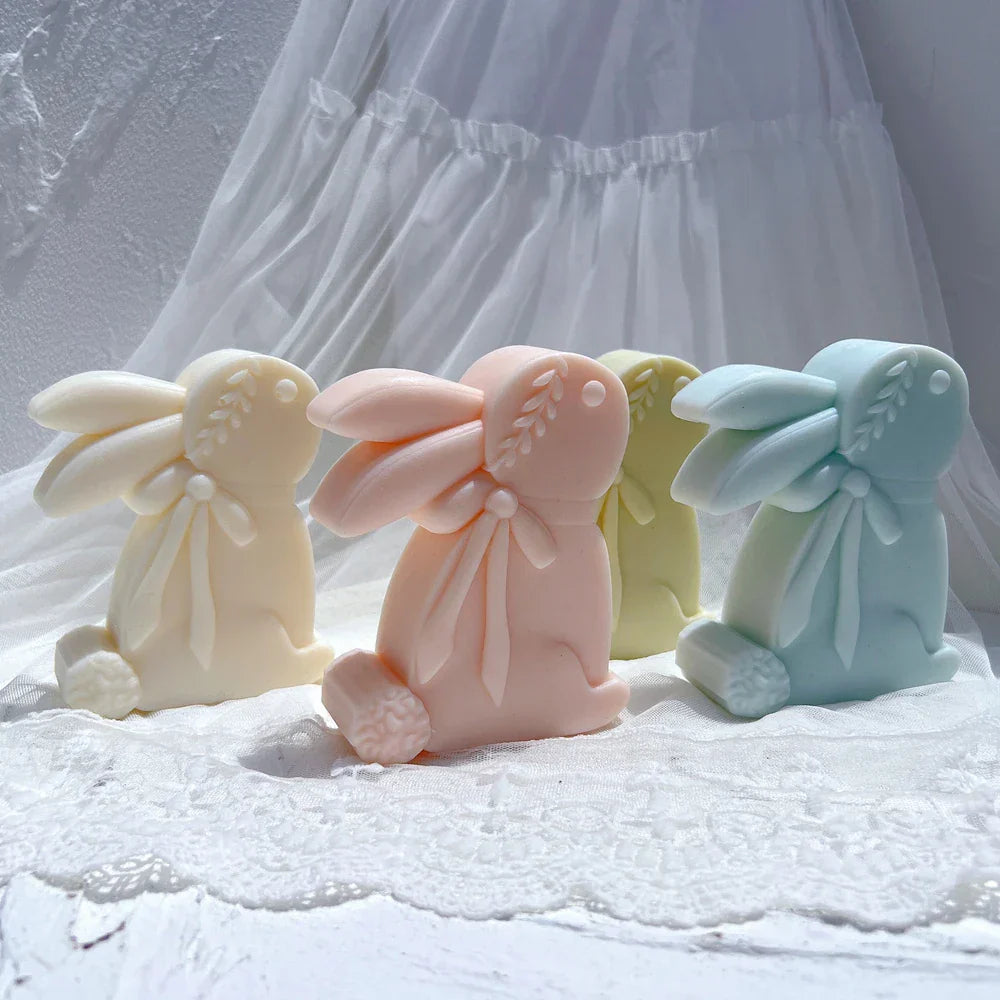 Cute Rabbit Silicone Candle Mould