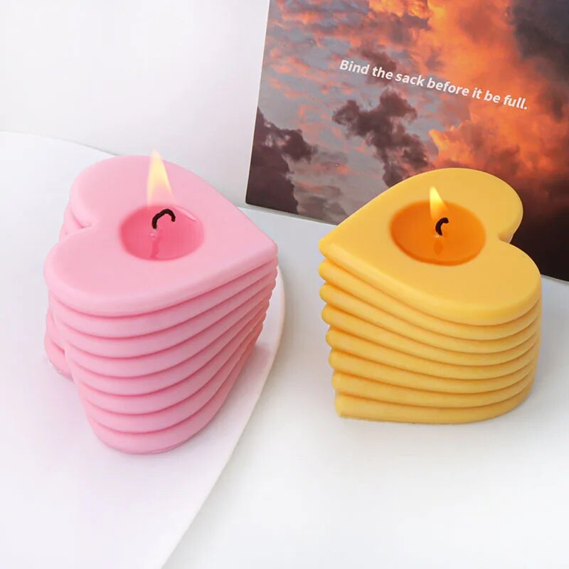 DIY Love Candlestick Silicone Mould