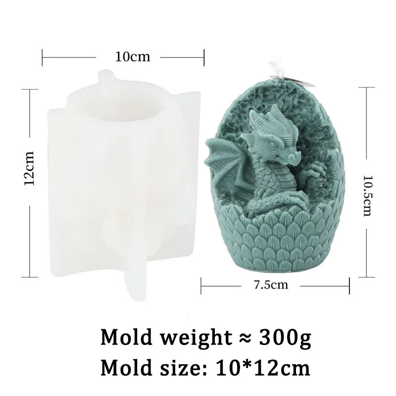 Dragon Egg Candle Silicone Mould