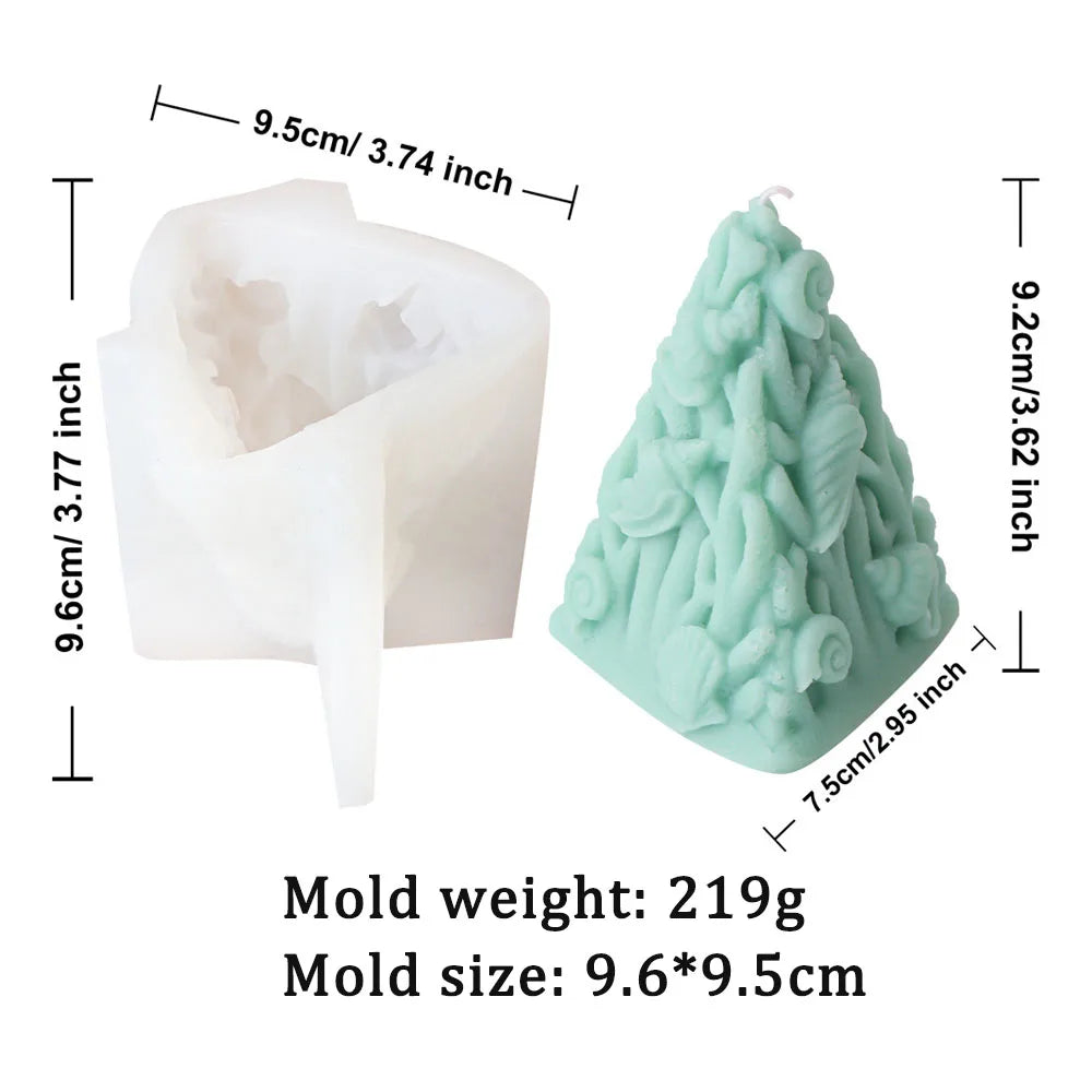Coral Pillar Candle Silicone Mould