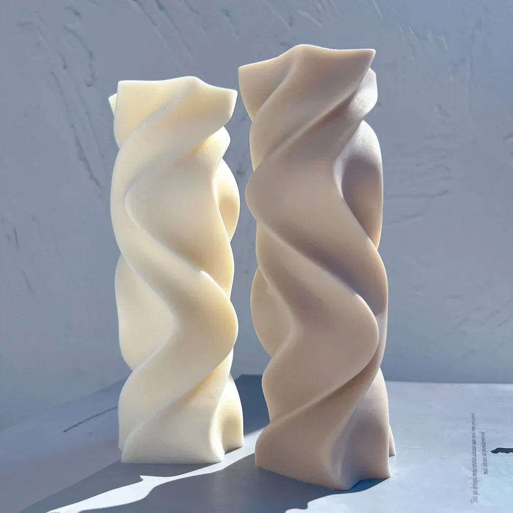 Twirl Pillar Candle Mould