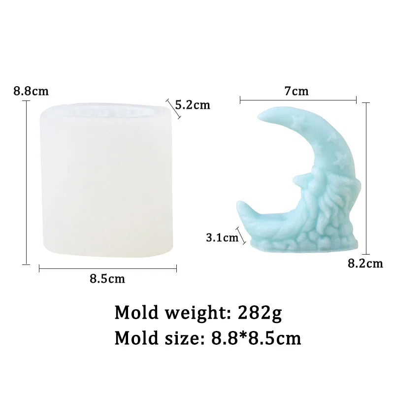 DIY Moon Shape Candle Mould