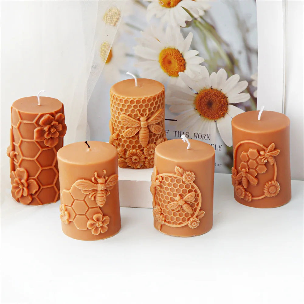 DIY Honeycomb Flower Candle Mould