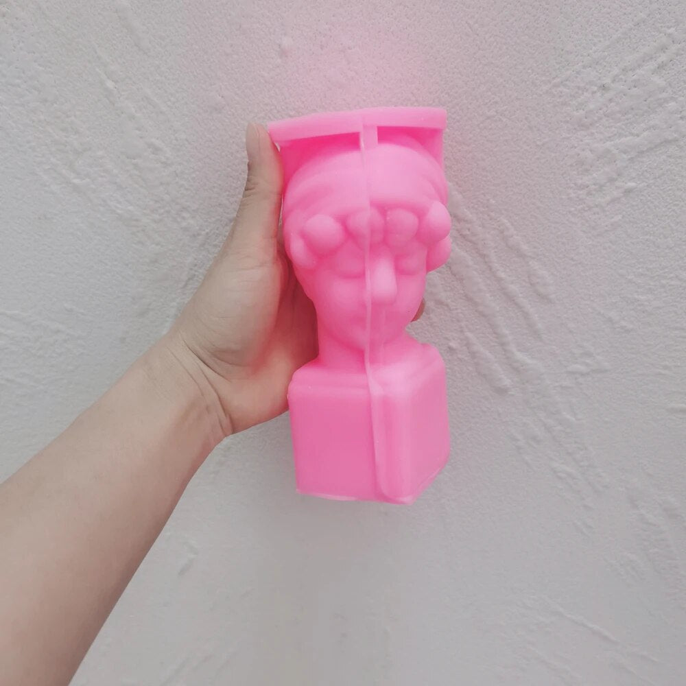 Greek Little Girl Statue Candle Mould