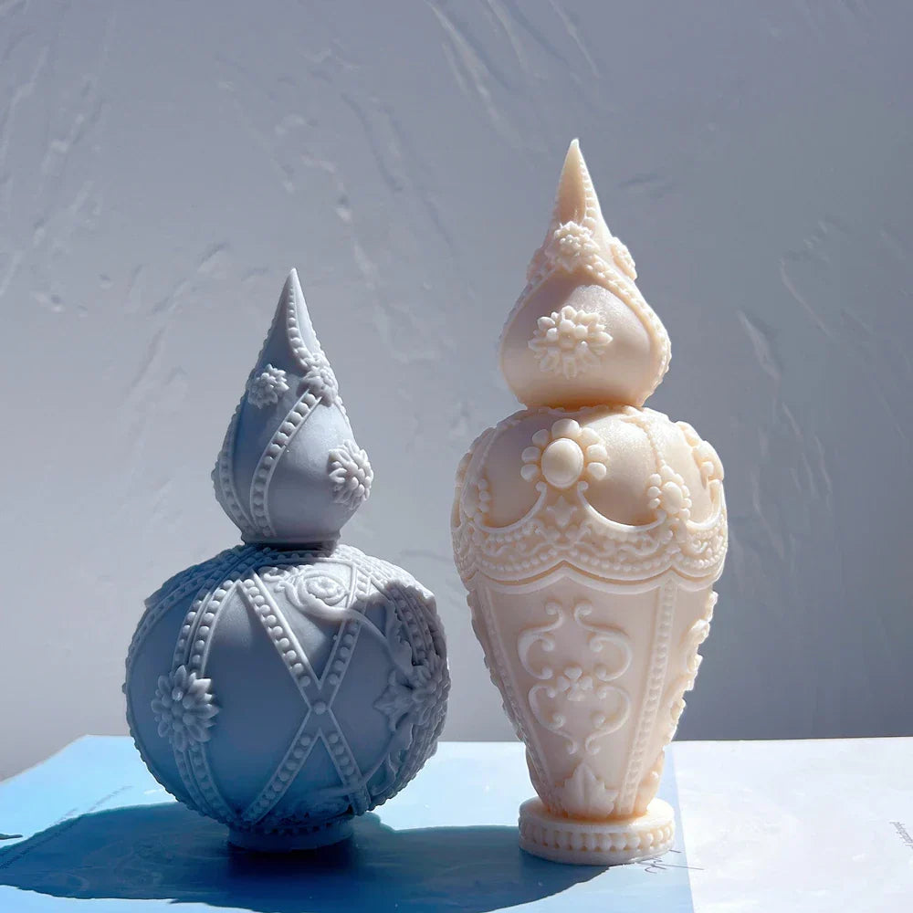 Decorative Bottles Vase Shaped Silicone Candle Mould