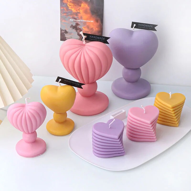DIY Love Candlestick Silicone Mould