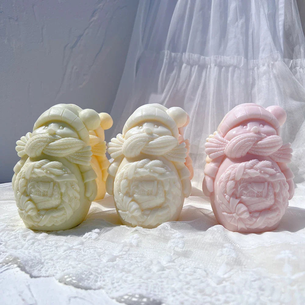 Cuddle Snowman Candle Mould