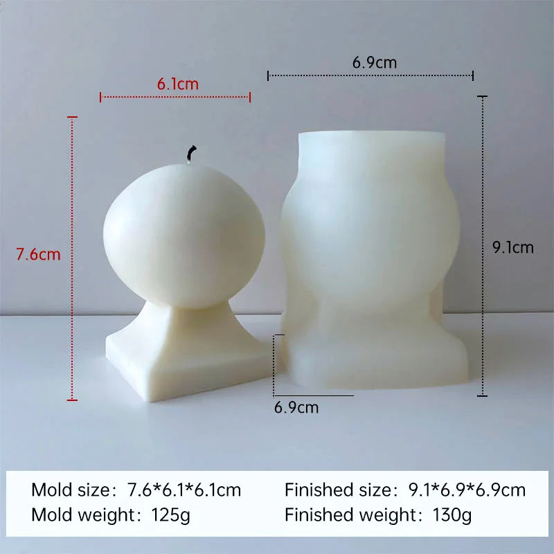 Witch's Sphere Aromatherapy Silicone Candle Mould