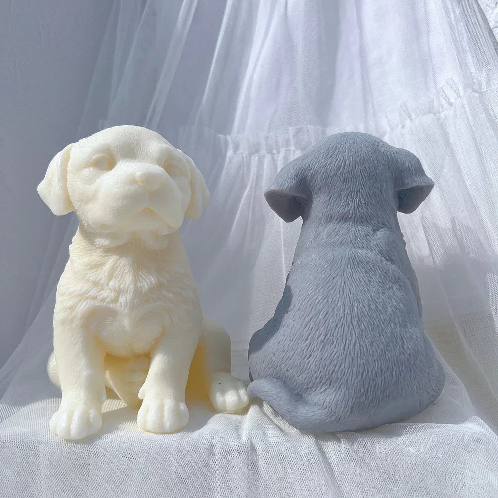 Labrador Puppy Dog Candle Mould