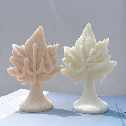 Leaf Allah Muhammad Candle Silicone Mould