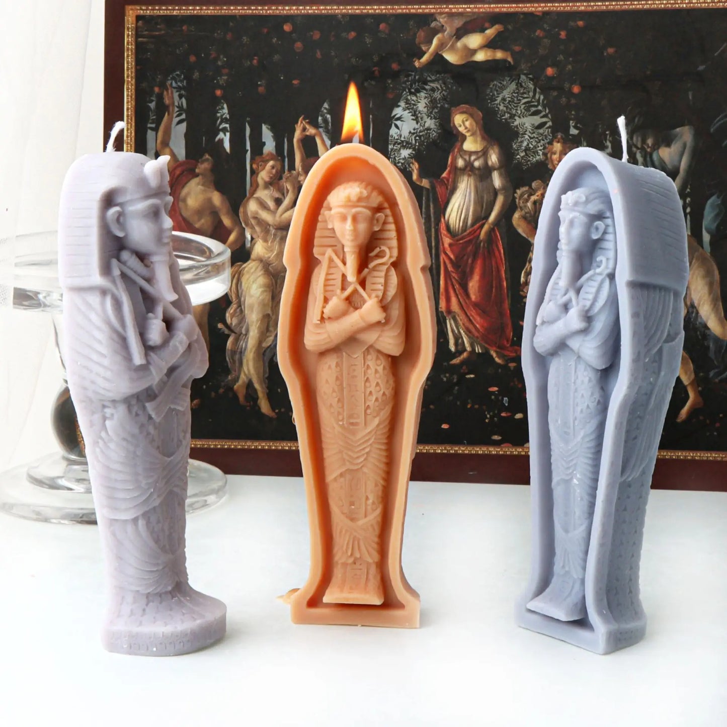 Egyptian mummy Candle Silicone Mould