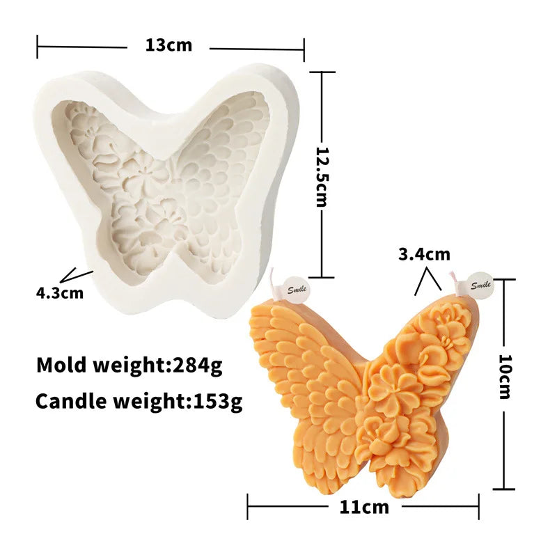 Unique Butterfly Candle Moulds Silicone
