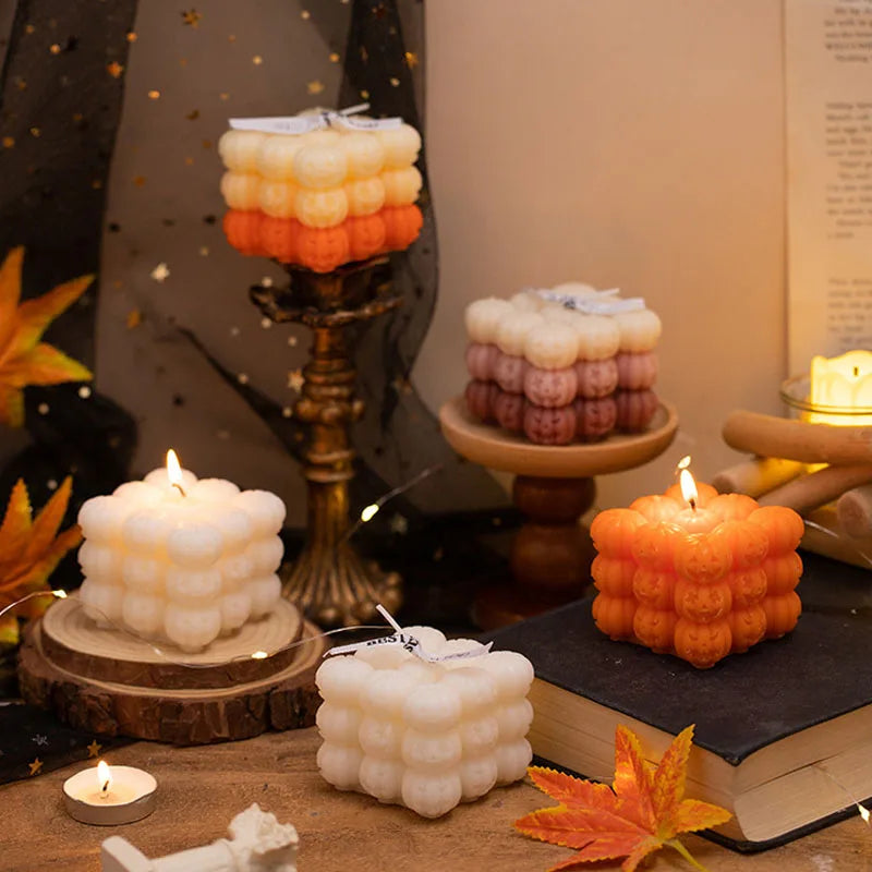 Skull Pumpkin Rubik's Cube Candle Mould