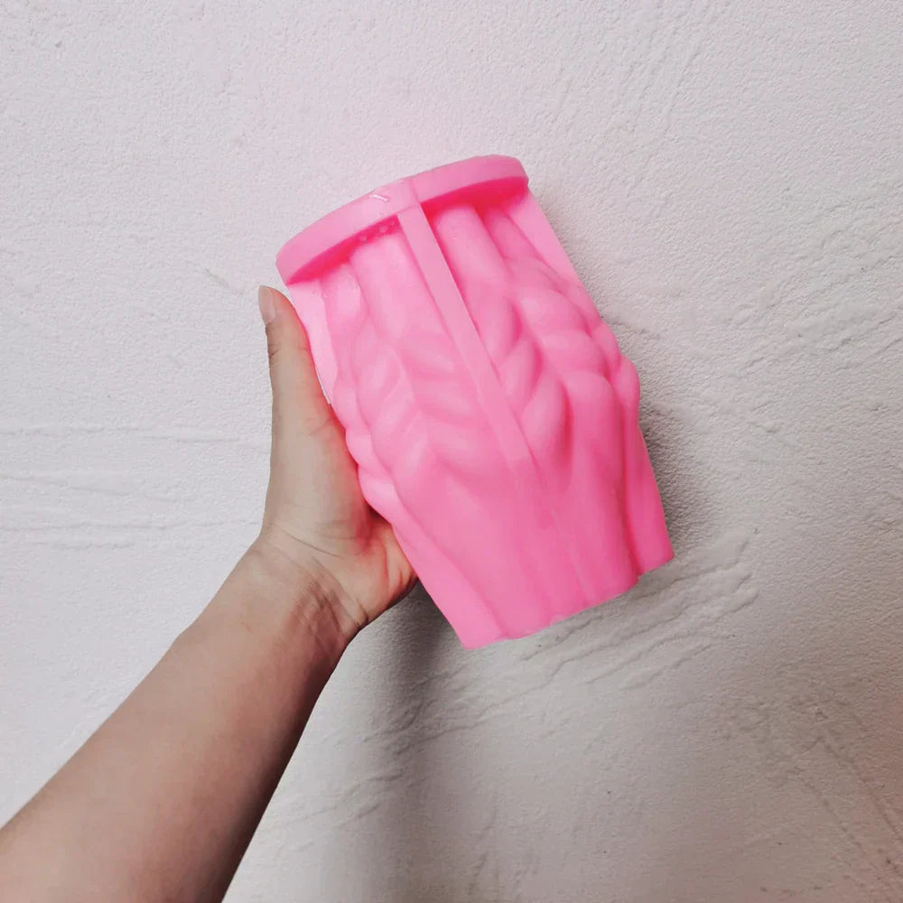 Geometric Wave Twirl Silicone Candle Mould