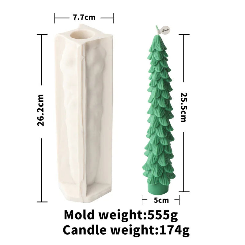Festive Christmas candle Mould
