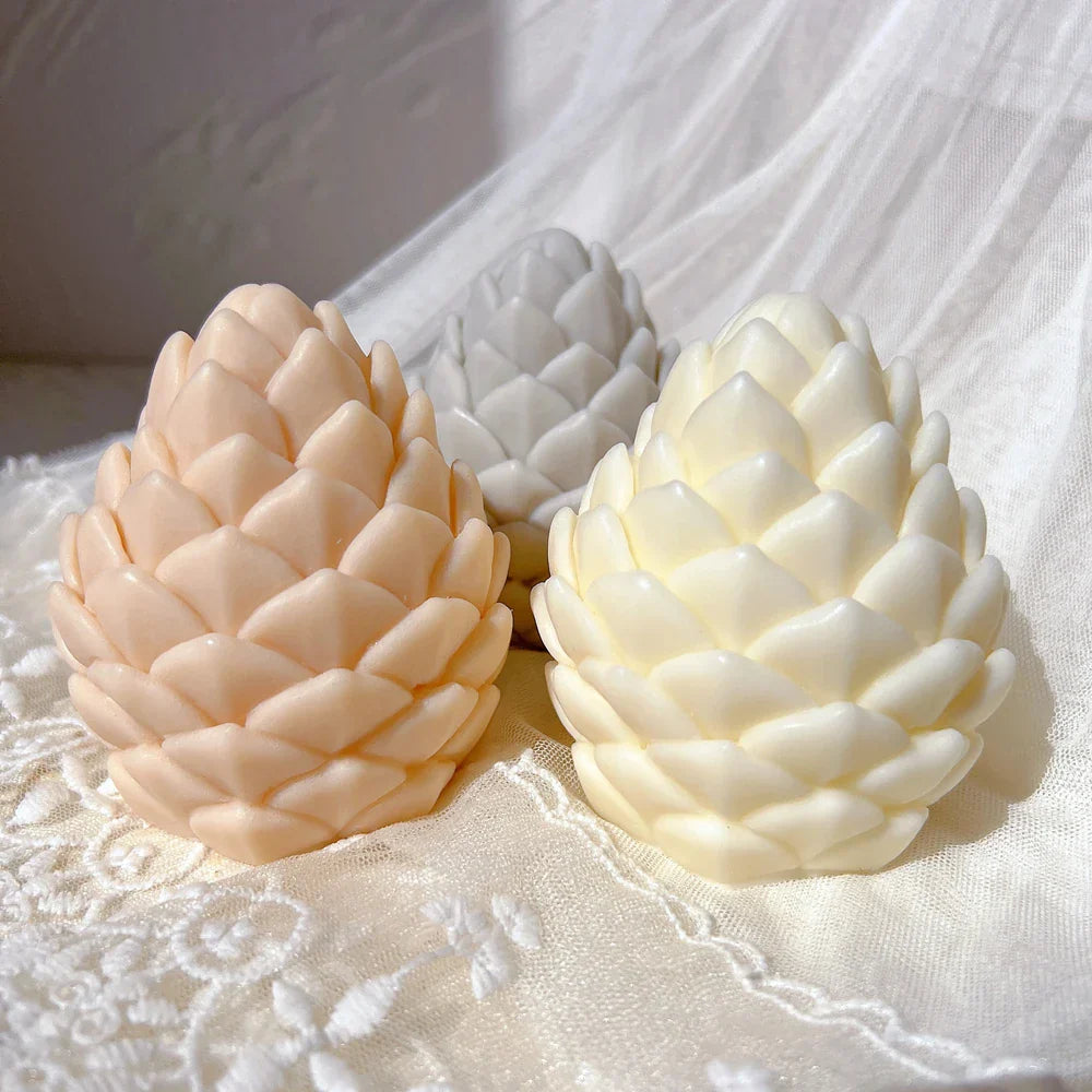 Christmas Pine Cone Silicone Candle Mould - DIY Handmade