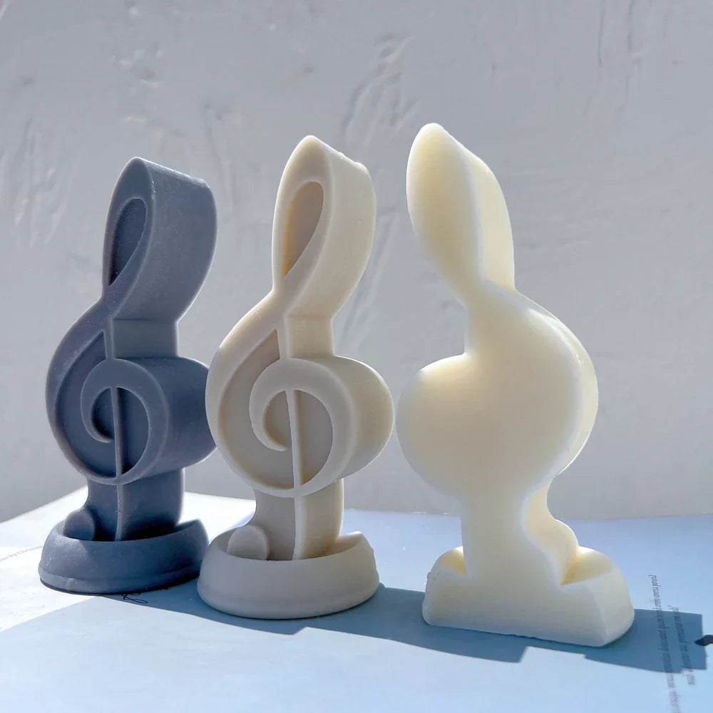 Music Symbol Unique Silicone Candle Mould