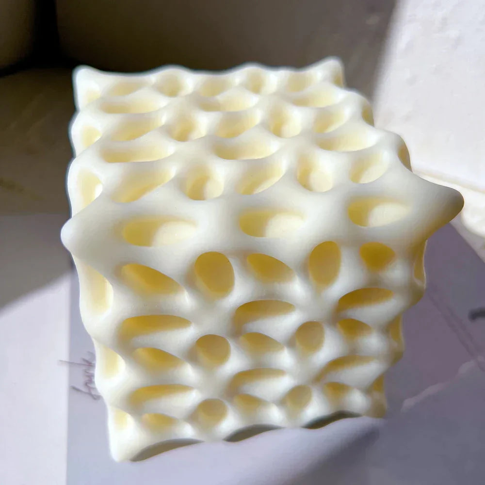 Hole Square Cube Candle Mould