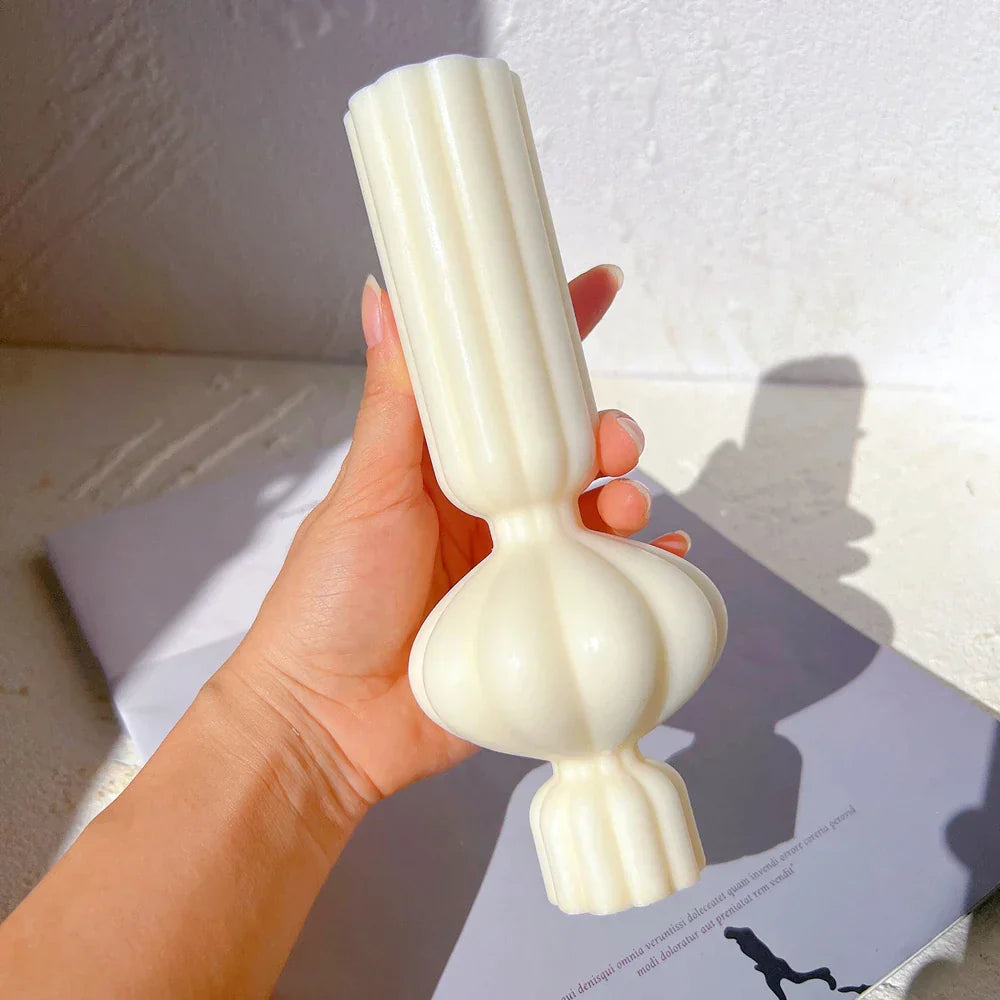 Unique Tall Pillar Silicone Candle Mould