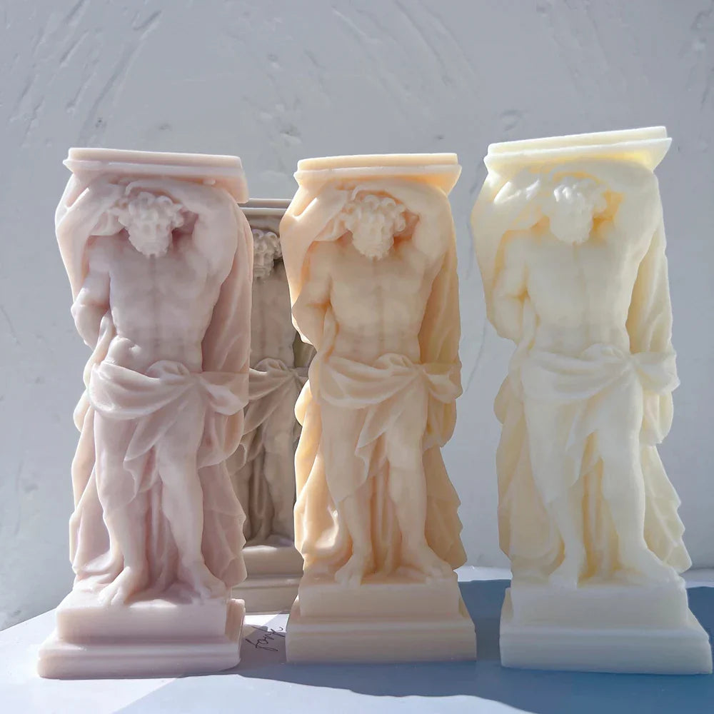 Atlant Statue Silicone Candle Mould