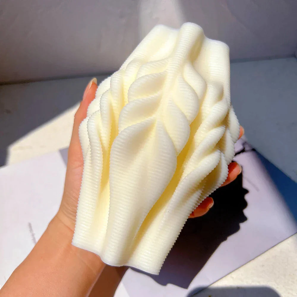Geometric Wave Twirl Silicone Candle Mould