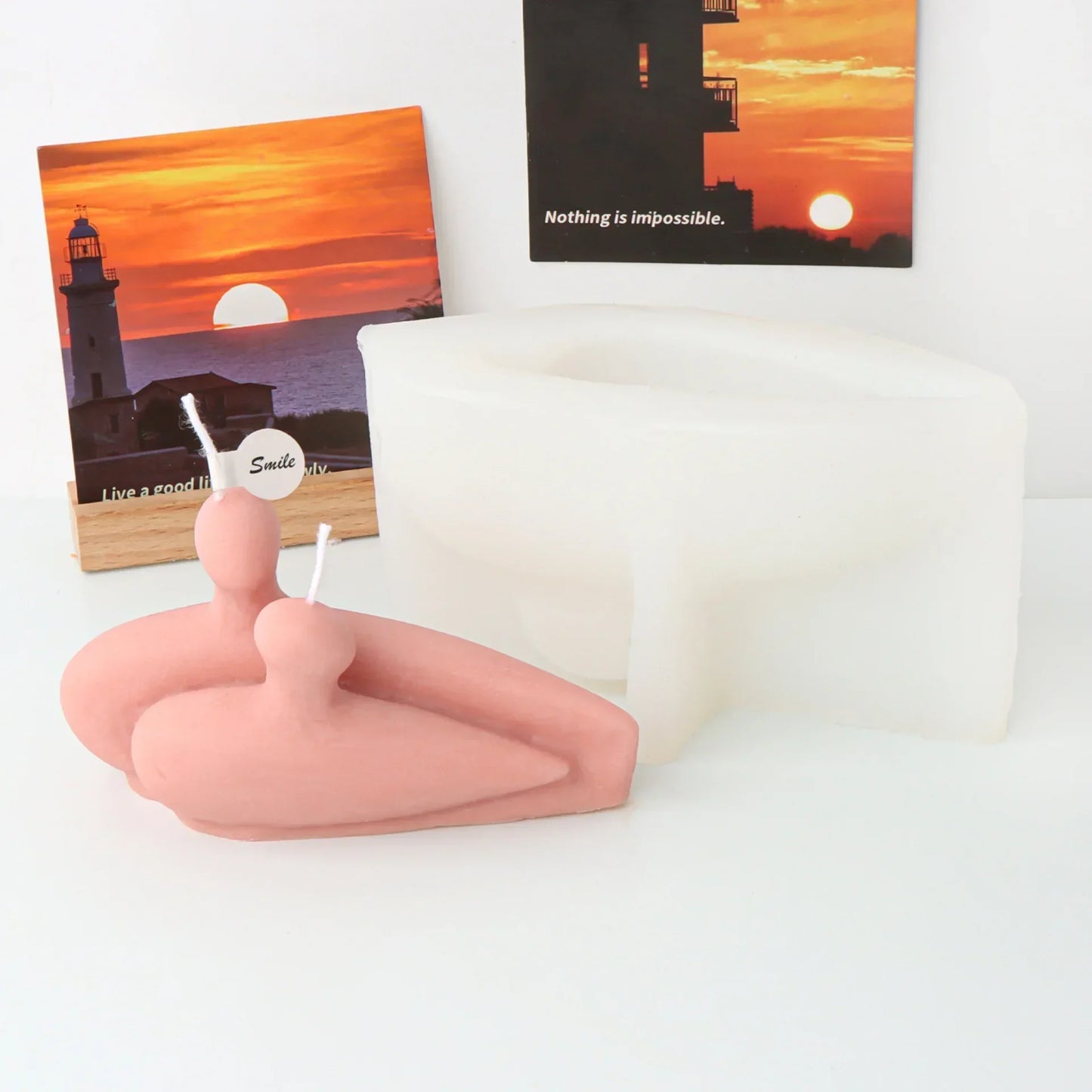 Nordic Couple Silicone Candle Mould
