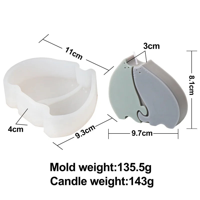 Mother's Day Cute Animals Series Candle Moulds